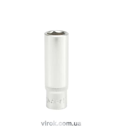 Головка торцева 6-гранна YATO : подовжена, квадрат 1/4", М= 11 мм, L= 50 мм [24/120/240]