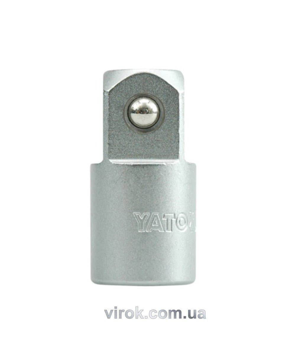 Перехідник для головок торцевих YATO : квадрат 1/2"(F) - 3/4" (М), L= 45,5 мм [10/50/100]