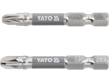 Насадка викруткова YATO PZ3 х 50мм. HEX 1/4", покрита нікелем, 2шт.[10]