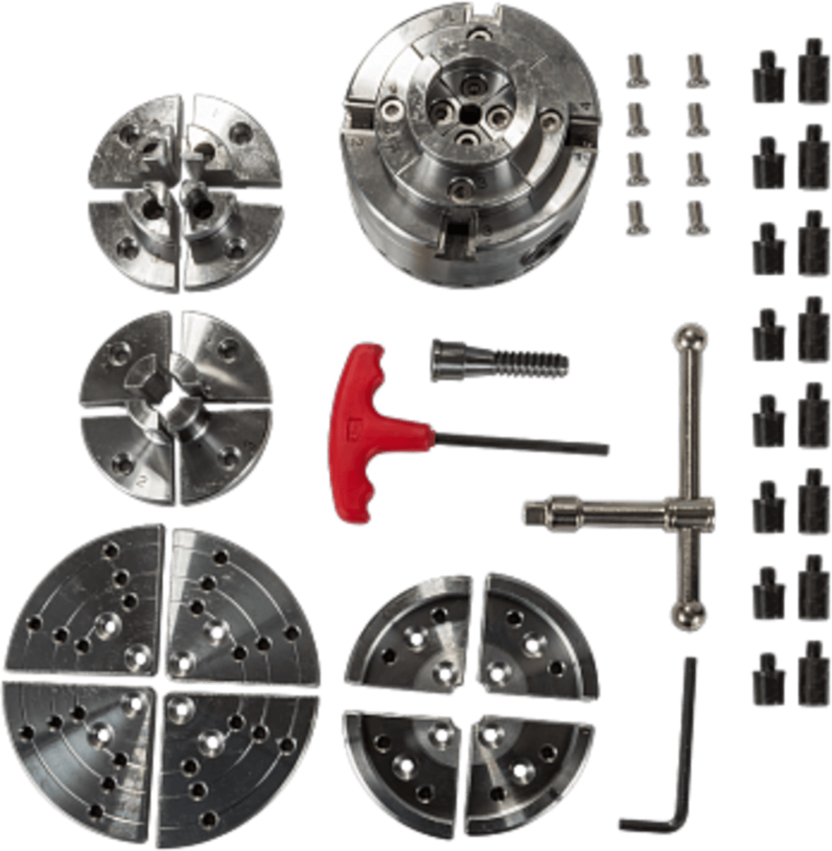 Токарний патрон 4-х кулачковий JET по дереву CK-3.75Z/S1 95мм (комплект)