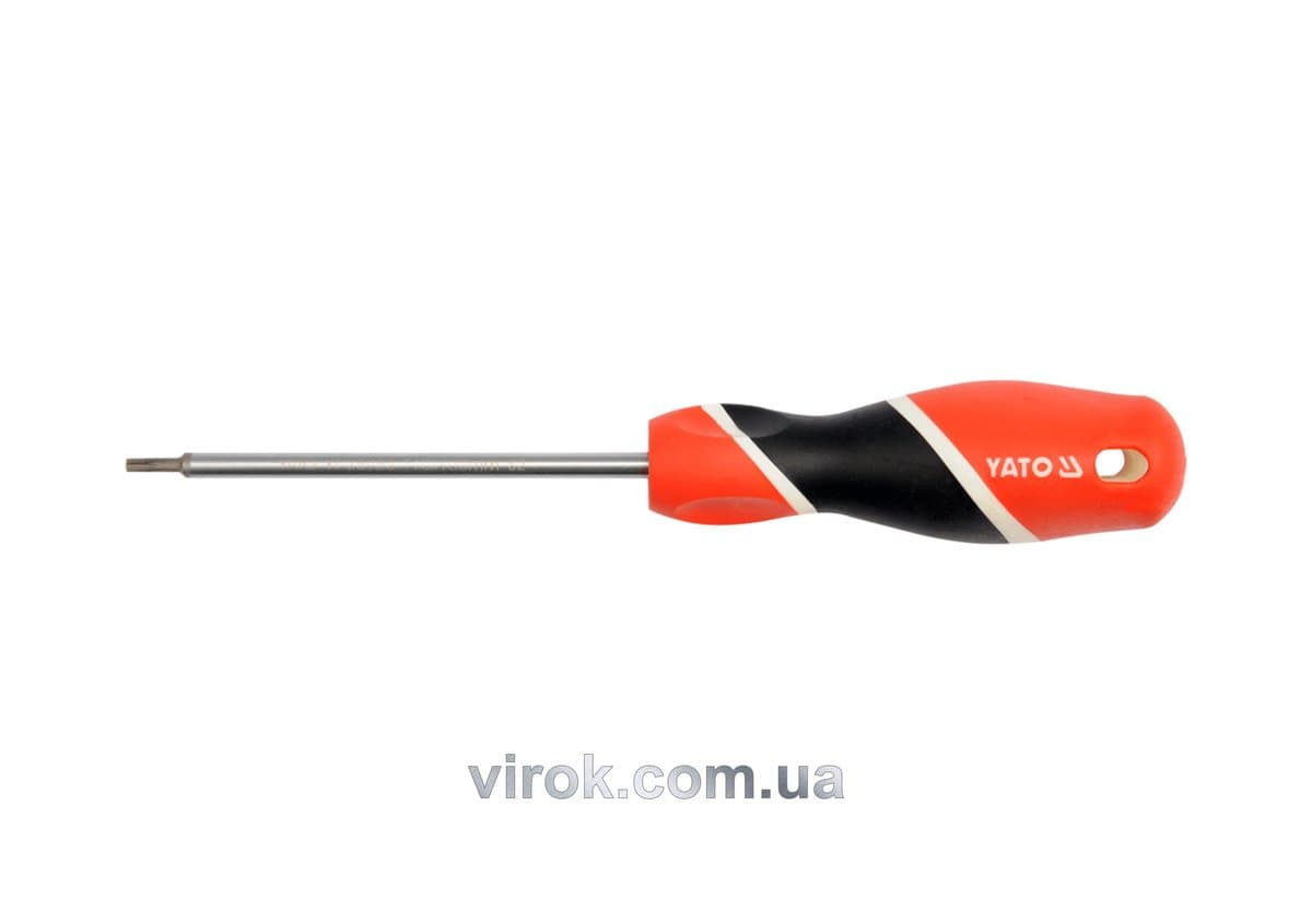 Викрутка зіркова прецизійна YATO : "TORX" T9 x 75 мм [12/96/384]