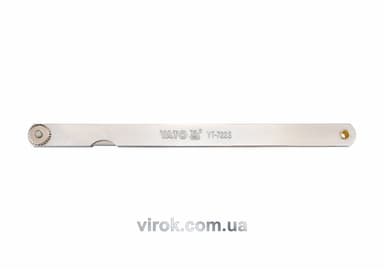 Щупи вимірювальні YATO : 200 x 12.8 мм, 14 пелюстків, h = 0.05 - 0.5 мм [10/100]