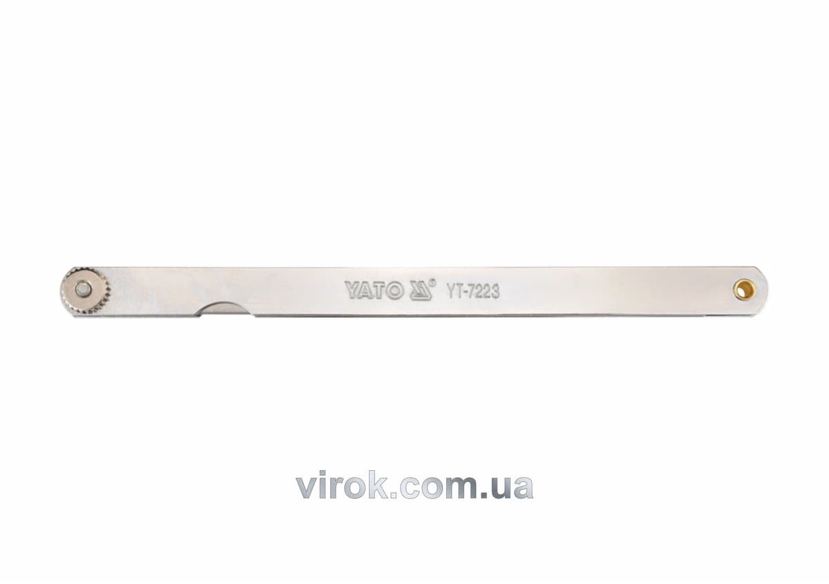 Щупи вимірювальні YATO : 200 x 12.8 мм, 14 пелюстків, h = 0.05 - 0.5 мм [10/100]