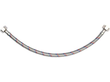 Шланг водопровідний з опліткою з нерж сталі FALA l= 400мм, Ø= 8/12, з'єднання F-1/2" х F-1/2" 1 МПа