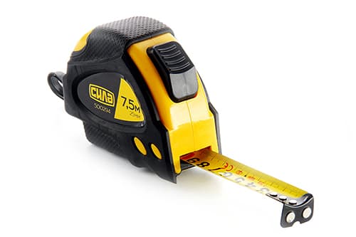 Рулетка обгумована Стандарт «Супермагніт» з автостопом 7,5м х 25мм СИЛА