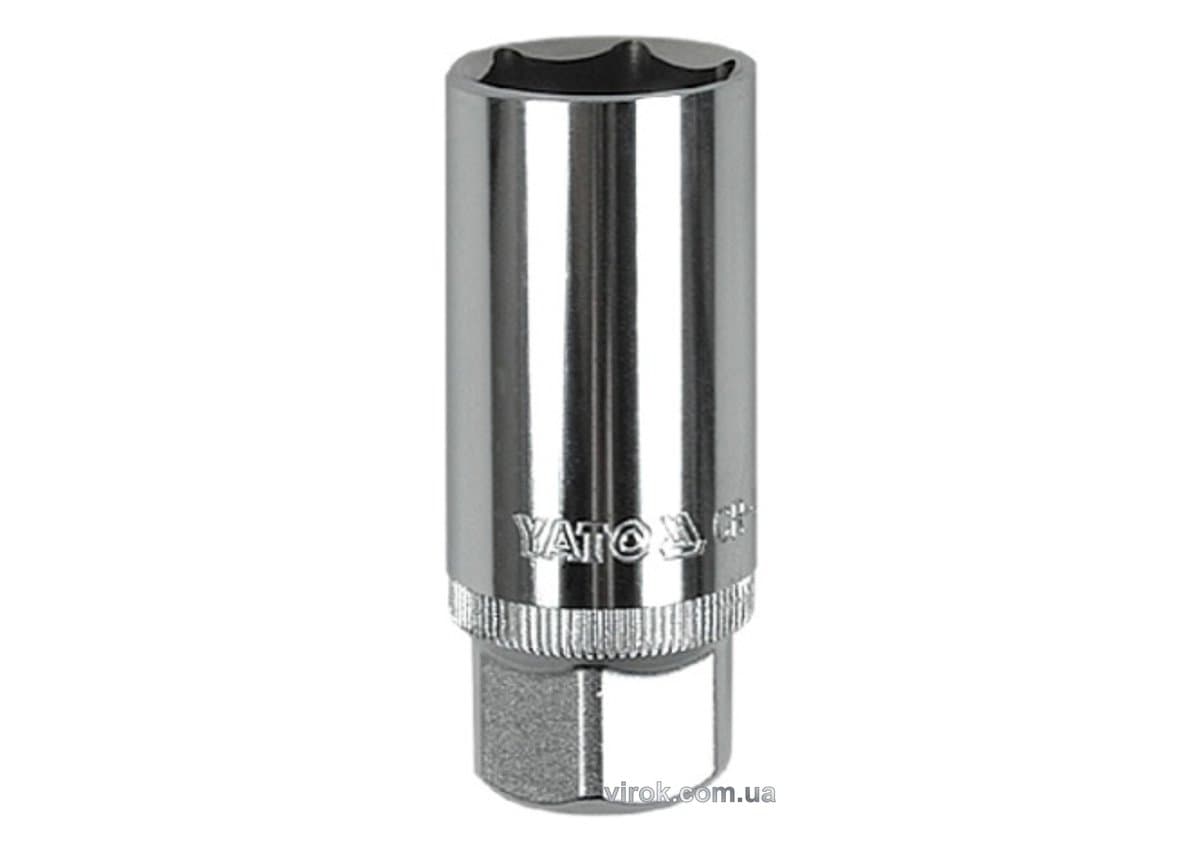 Головка торцева YATO квадрат 3/8", М 16, L= 64 мм [10/50/100]