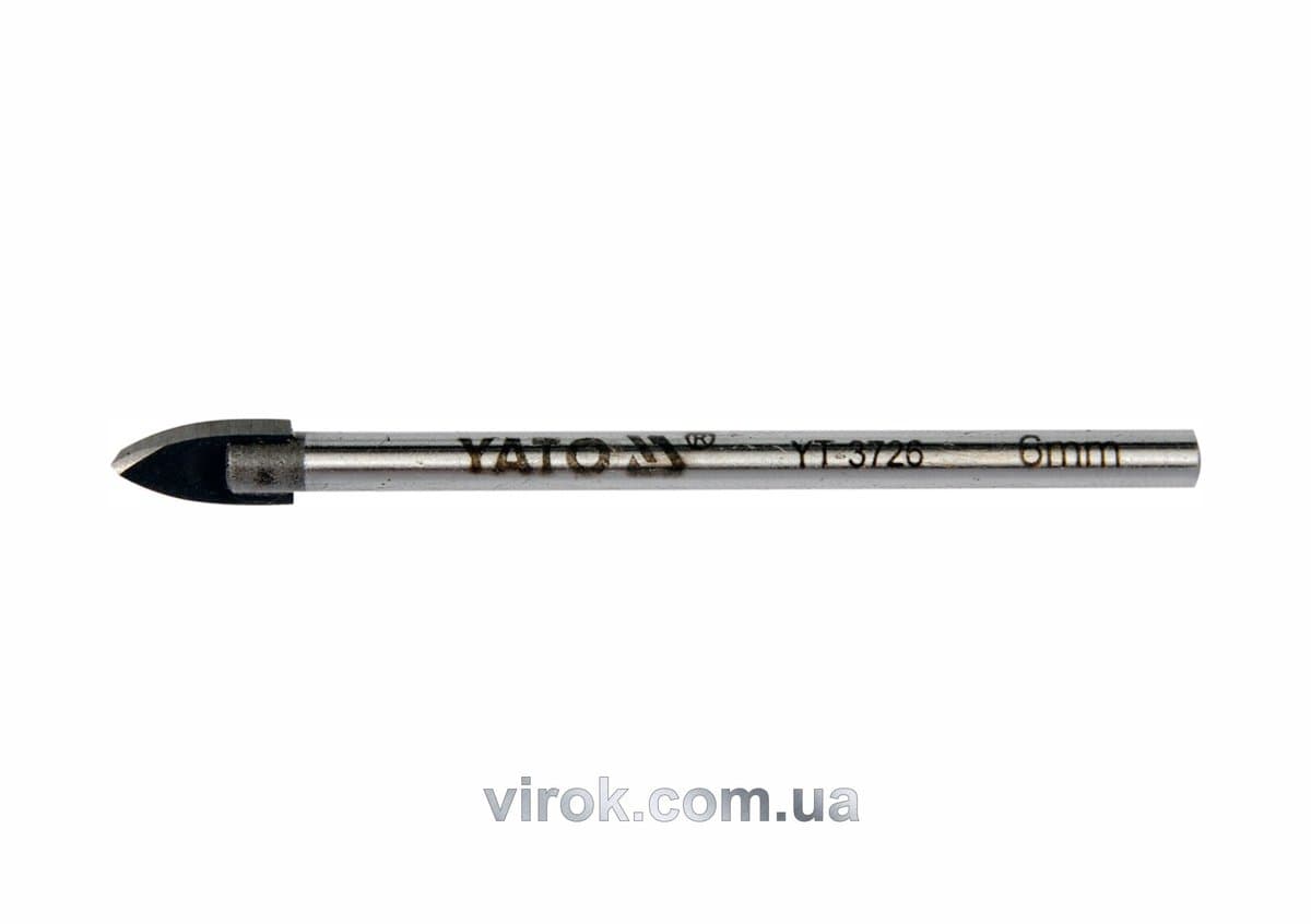 Свердло по кераміці та склу YATO : Ø= 6 мм [100/400]