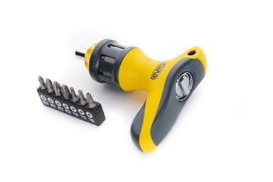 СИЛА Викрутка T-образна реверсивна посилена з бітами CrV 16 в 1