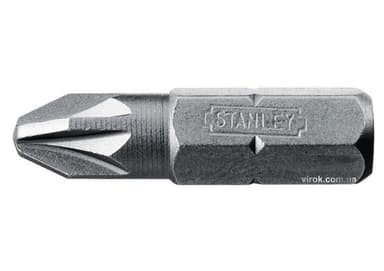 Насадка викруткова STANLEY : "Pozidriv" PZ2 х 25 мм. 25 (Шт/Уп.)