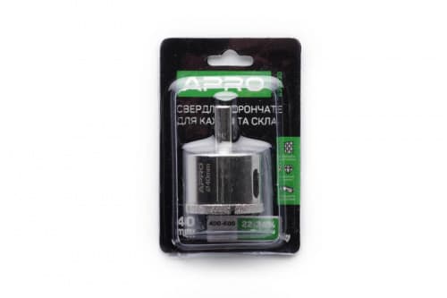 Свердло трубчасте з алмазним напиленням 40мм APRO