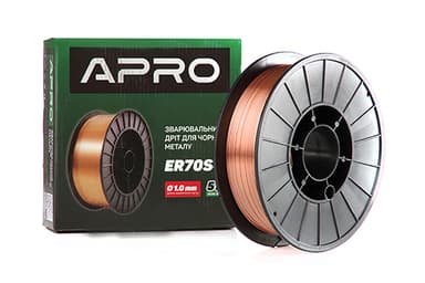 Зварювальний дріт ER70S-6 1,0мм 5кг п.б. APRO