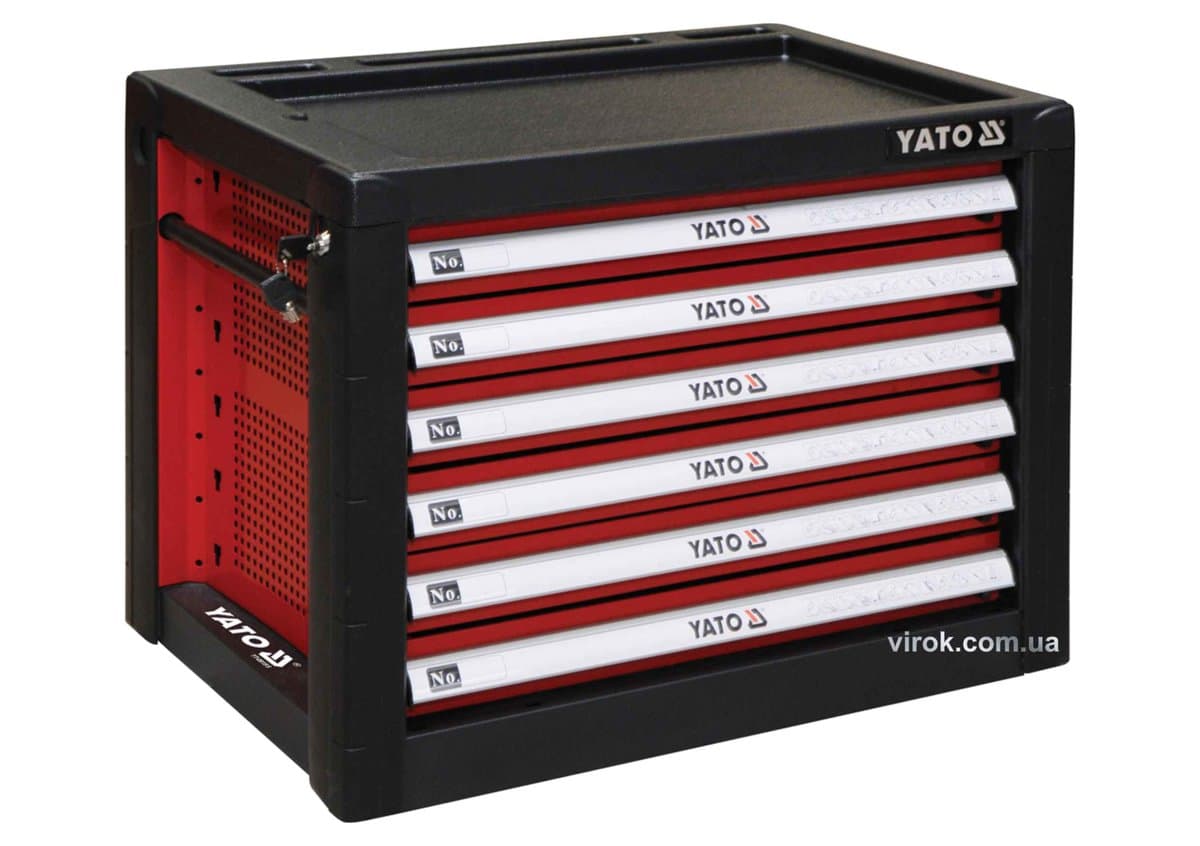 Шафа для інструментів YATO з 6 шуфлядами 533х 397х 55 мм, 690x 465x 535 мм [1]