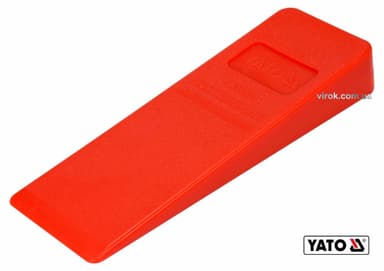Клин для розколювання дерев пластиковий YATO : 205 x 72 x 30 мм, 220 г [20/40]