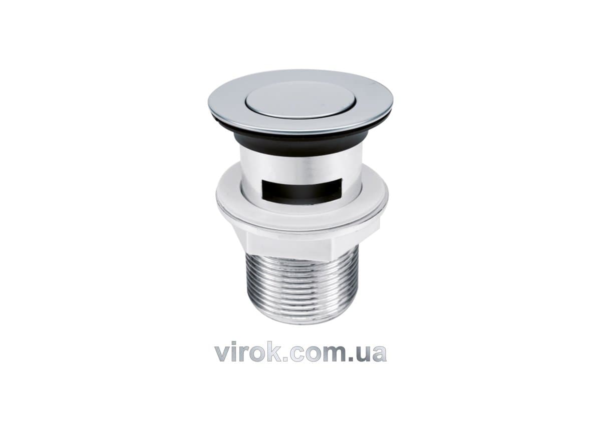 Пробка автомат пластикова з гвинтом G5/4" до раковин з переливом [48/96]