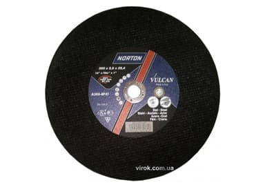 Диск відрізний по металу, нерж. сталі, бетону і чавуну "NORTON VULCAN FIXED"; Ø=350х 32 мм, t=3.5 мм