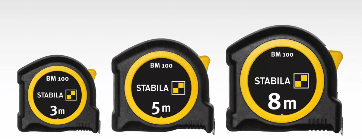 Рулетка STABILA Type BM 100: L= 8 м x 25 мм