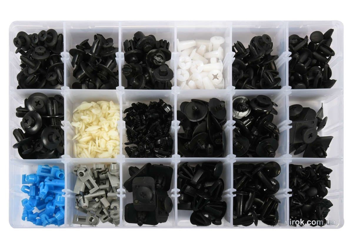 Шпинки для автосалоної обшивки MAZDA YATO, різні, 18 типорозмірів, 475 шт. [20]