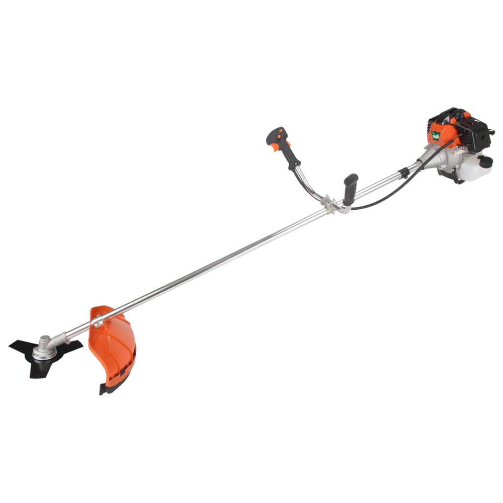 Тример бензиновий 4.0кВт 52см³ жорсткий вал U-ручка (котушка, ніж) (з 2-х частин) GRAD (5612935)