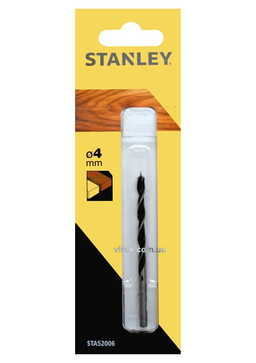 Свердло по дереву STANLEY, Ø= 4 мм