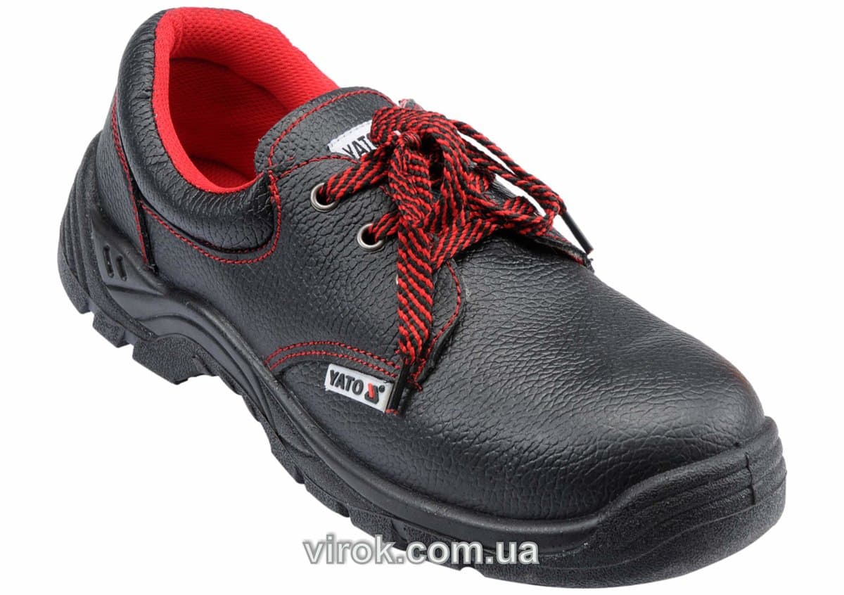 Туфлі робочі шкіряні з поліуретановою підошвою YATO "PUNO", розм. 42 [10/90]