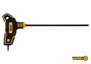 Ключ шестигранний VOREL : тип "Т", HEX 4 x 150 x 89 мм, Cr-V 6150 [24/192]