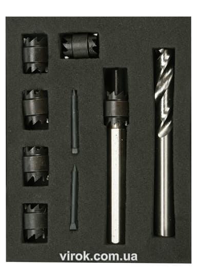 Засоби для висвердлення точкової зварки YATO, 9 елементів [10/60]