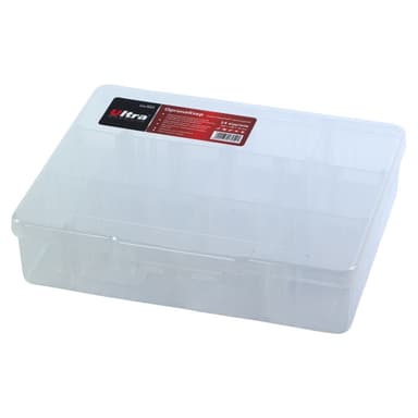 SIGMA Органайзер пластиковий прозорий 14 відсіків 195×160×50 мм ULTRA