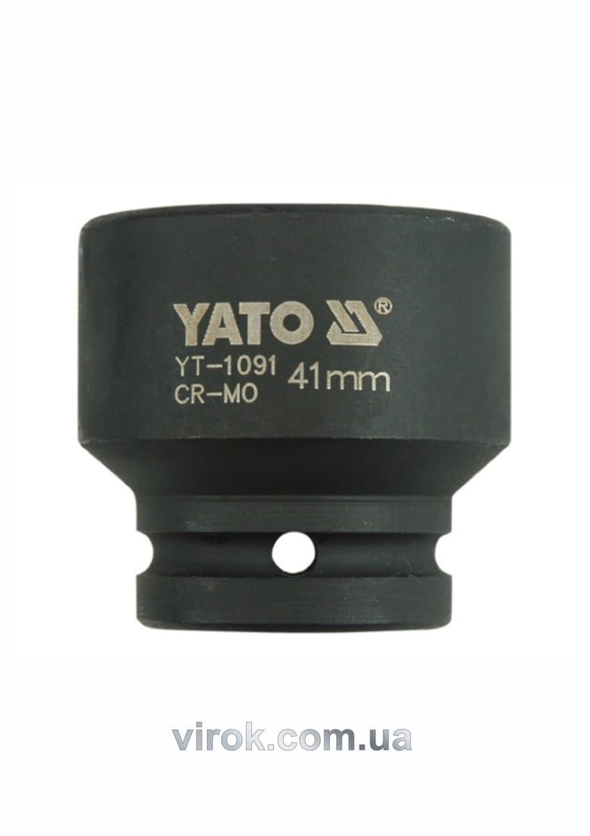 Головка торцева ударна 6-гранна YATO : квадрат 3/4", М= 41 мм, L= 57 мм [5/20]
