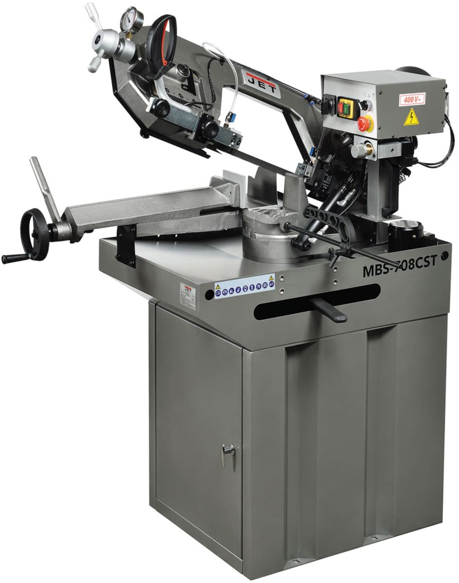Стрічкопильний верстат по металу JET MBS-708CST : 400В, 750Вт,пол-2085х20 мм,зона обр.-60-115-175мм