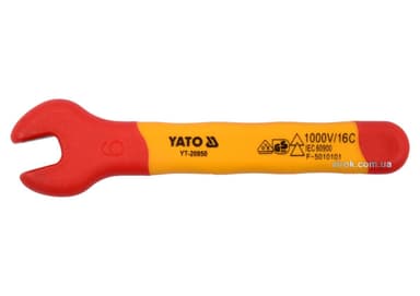 Ключ ріжковий електрика VDE YATO : М6 мм, до 1000V(DW)