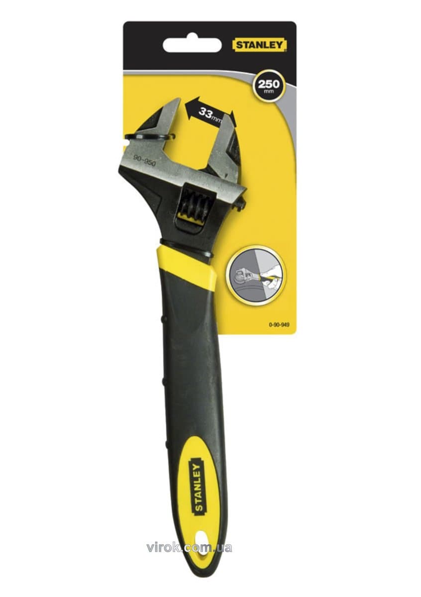 Ключ розвідний STANLEY "MaxSteel" : L= 250 мм, М ≤ 33 мм, гайковий