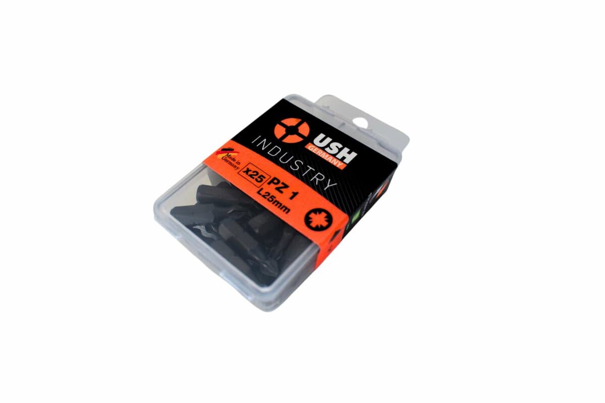 Насадка викруткова USH Industry : Phillips PZ1 x 25 мм. Torsion Уп. 25 шт.