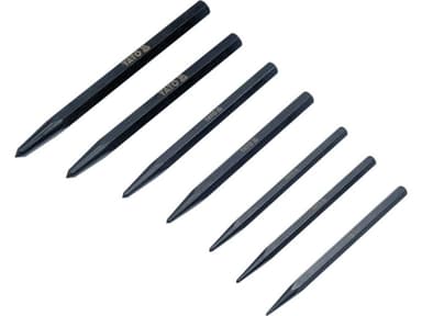 Кернери розмічальні YATO l=100- 140 мм; Ø= 1.5- 6мм, компл. 7 шт. [60]