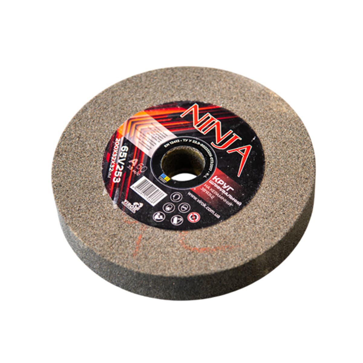 Круг для точила на керамічній зв'язці NINJA 200х32х32 мм F60 ТМ VIROK, твердість L