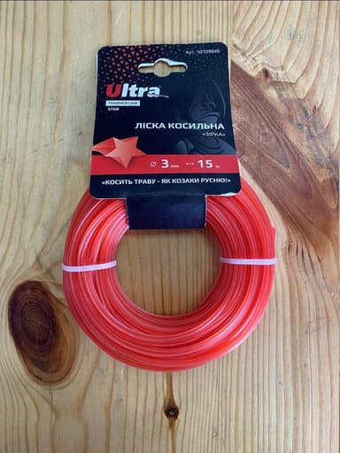 VIKING Косильна струна (ліска) "Зірка"  Ø3,0мм*15м.