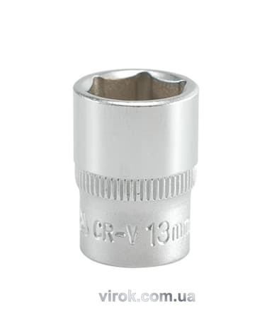 Головка торцева 6-гранна YATO : квадрат 1/4", М= 13 мм, L= 25 мм [24/240/400]