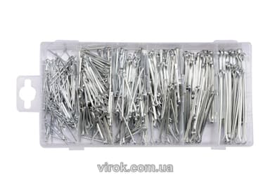 Шплінти різних розмірів YATO, набір 555 шт. [5/10/720]