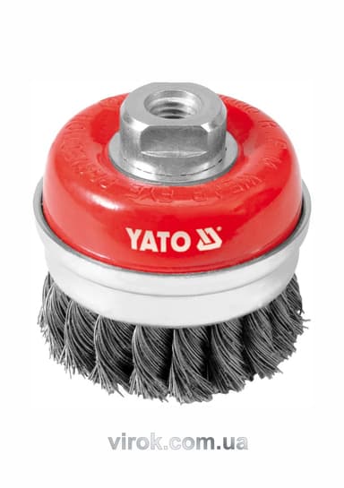 Щітка - крацовка YATO *чашка* Ø=75мм [6/36]