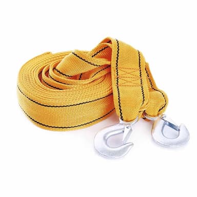 СИЛА Трос буксирувальний посилений із подвійною пряжкою 5 тонн 5 м х 60 мм (гак)