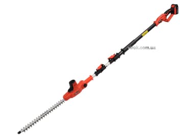 Кущоріз акумуляторний телескопічний YATO : 1.8-2.8 м, Li-Ion 18 В, 2 АГод, леза l=42 см [2]