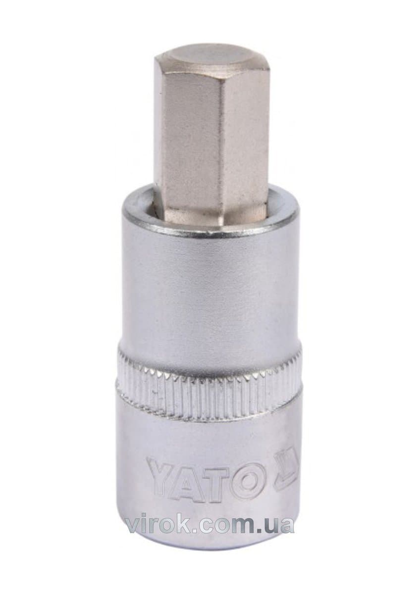 Головка торцева YATO квадрат 1/2 HEX M12, L= 55 мм [40/160]