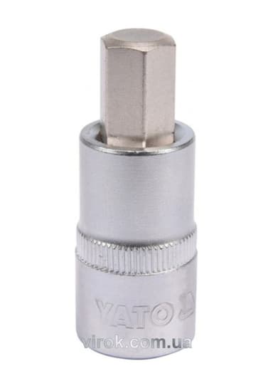 Головка торцева YATO квадрат 1/2 HEX M12, L= 55 мм [40/160]