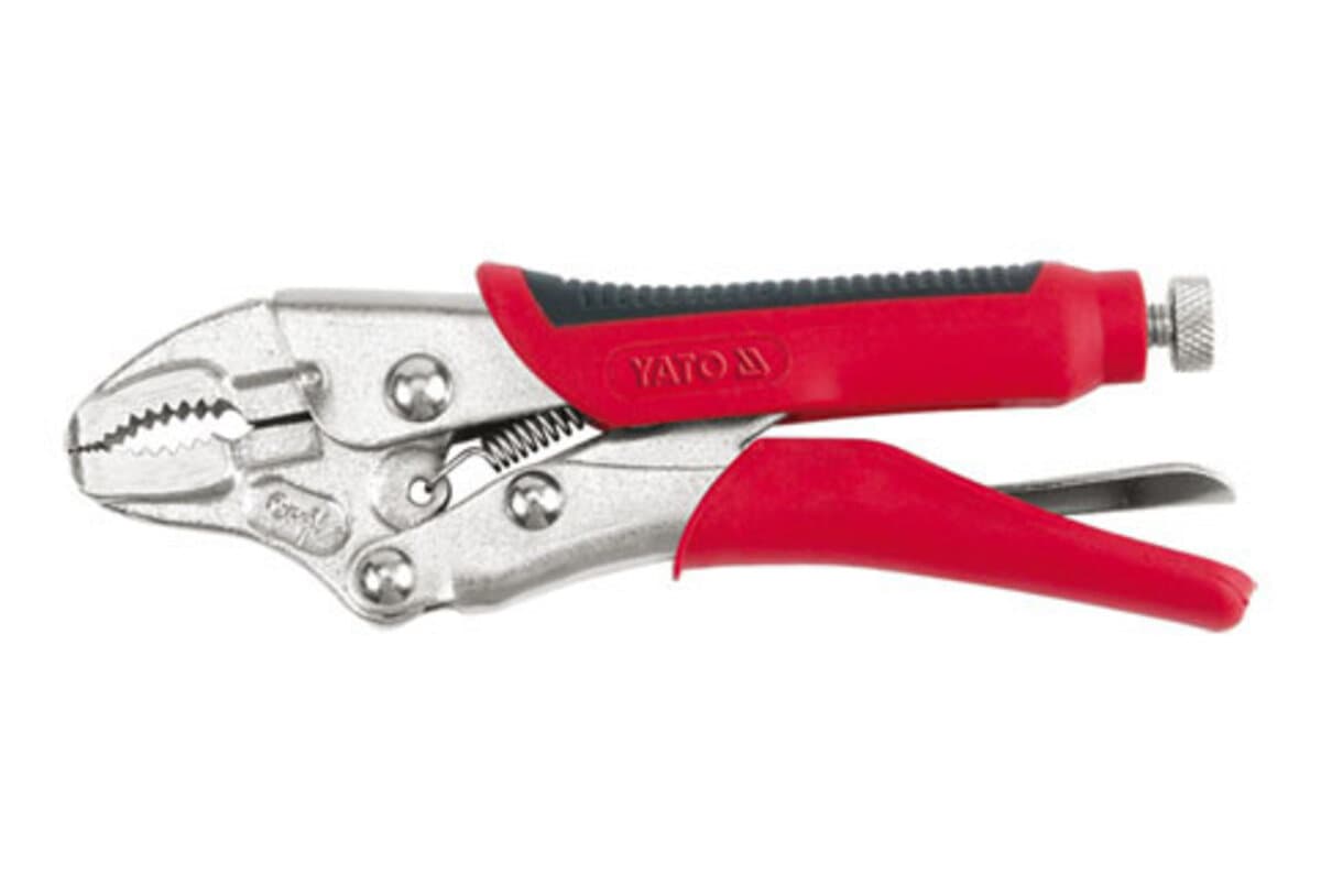 Кліщі затискні YATO : l= 140 мм, Cr-V, нековзаюча ручка [6/48]