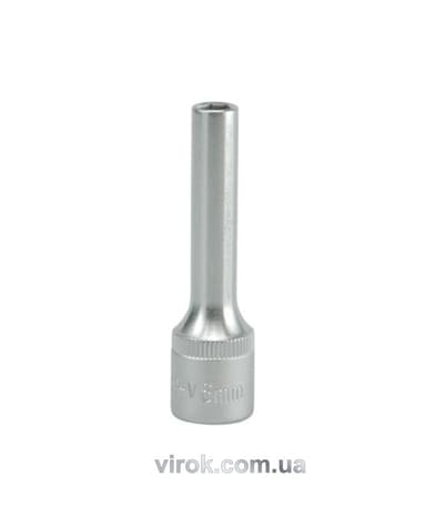 Головка торцева 6-гранна YATO : подовжена, квадрат 3/8", М= 6 мм, L= 63 мм [24/48/96]