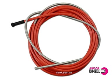 Спіраль подаюча червона ABICOR BINZEL : 2.0 x 4.5 x 340 мм, для дроту 1.0 - 1.2 мм