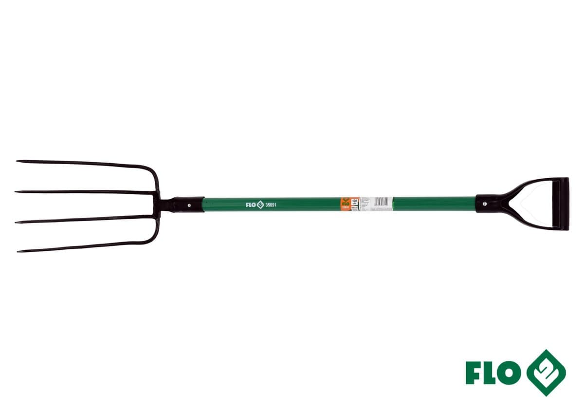 Вила садибні VOREL : 220 х 320 мм, l= 120 см, ручка зі скловолокна [6]