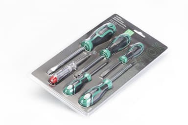 Набір викруток обгумованих SL3x75, SL5x100, SL6x125, PH0x75, PH1x100 (6шт) Стандарт СИЛА