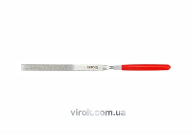 Надфіль алмазний YATO плоский, l= 140/50 мм, b= 3 мм [120/1200]