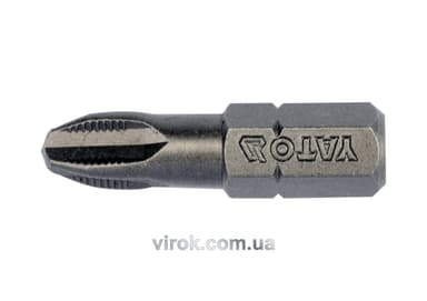 Насадка викруткова YATO : "Philips" PН3 x 25 мм. HEX 1/4". 10 (Уп/Шт.) [25/200]