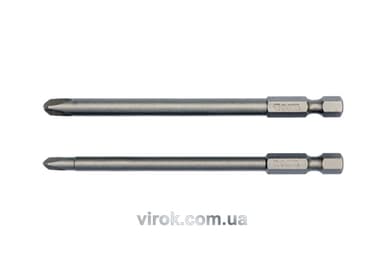 Набір насадок викруткових YATO : "TRI-WING" #2-#4, HEX 1/4", L= 100 мм. 2 шт. [25/100]